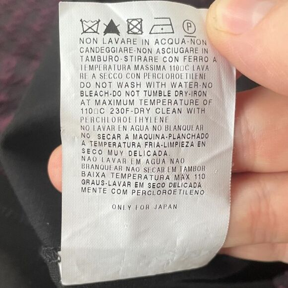 Max Mara Weekend Purple Black Houndstooth Knee Length Midi Dress Size Medium - Picture 5 of 6